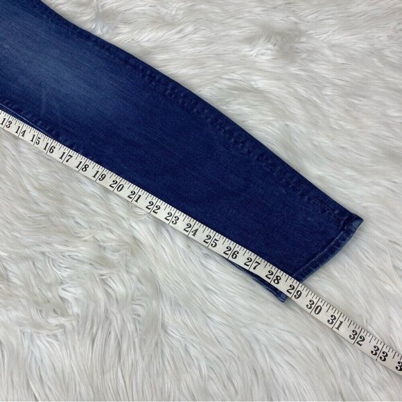Mother Women The Looker Dark Graffiti Mid-Rise Skinny Designer Jeans W24-26/L29 - Picture 14 of 15